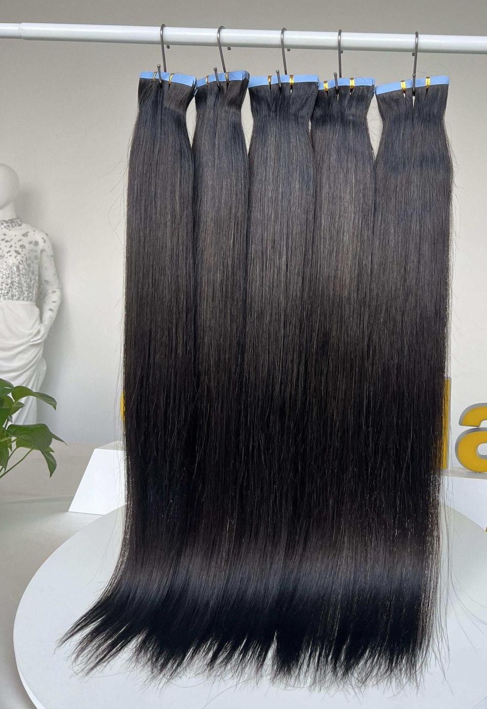 Extensiones de tape con montura